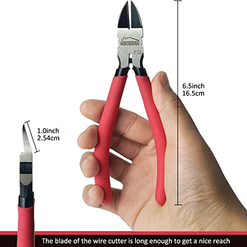 Wire Cutters 1 PACK, 6 inch, Side Cutters, Flush Cut Pliers - color: 1 Pack