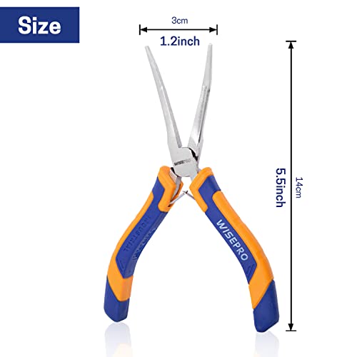 6 Inch Mini 45-Degree Bent Long Nose Pliers, Jewelry/Craft Making, Repairing - style: 6 Inch Bent Long Nose Pliers
