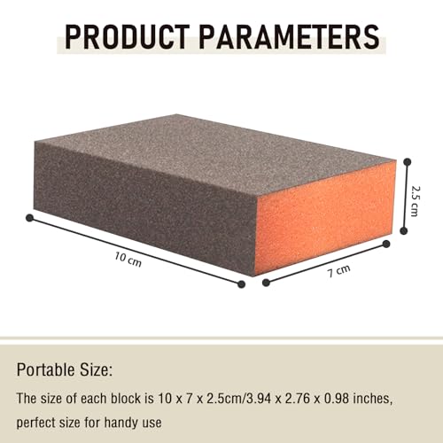Sanding Sponge, 60-320 Grit Assortment Sanding Block, 20 Pack - size: 60-320grit,20PCS