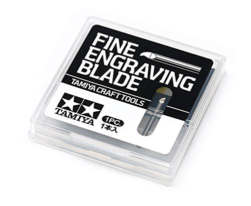 Tamiya 300074135 Engraving Blade 0.1 mm / 2 mm Shaft/Length 25 mm