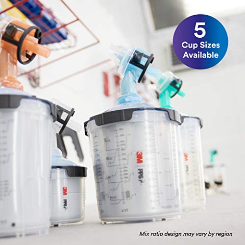 3M PPS 2.0 Spray Gun Cup Lids and Liners Kit, 26301, 22 oz, Standard - size: Standard, 125-Micron Filter