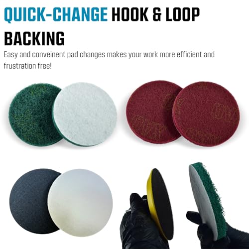 5in Wet Dry Sanding Disc Kit for Drill and Angle Grinder, 80 to 5000 Grit