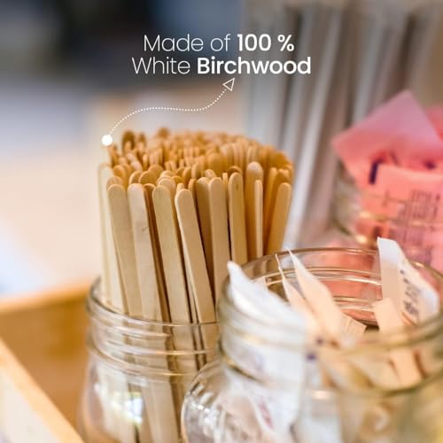 Wooden Stir Sticks, 5.5-inch Large Birchwood Stirrers, 1000 Disposable Swizzle Sticks for Coffee & Drinks - style: 5.5 Inches - Pack of 1000