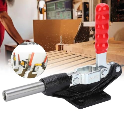Welding Toggle Clamp GH-305-HM, Horizontal Push Pull Fixture with 680kg Holding Force, for Woodworking, Welding Jig, Lathe, Circuit Board Assembly