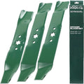 UDC Parts 942-0611A 942-0612A Mulching Blades Replacement for Cub Cadet 46" - size: 16-1/4" - 6 pt star