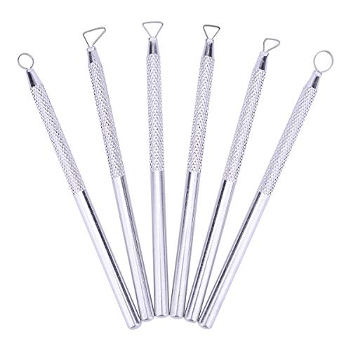 Zuoyou 6 Pcs Clay Pottery Sculpting ToolsSet Caving Craft Modelling Tools