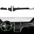 OUBOLUN ABS Carbon Fiber Center Console Trim For Tesla Model S X 2014-2020 - size: Middle Control Trim