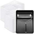 Geelin 50 Pcs 9 Inch Paint Tray Liner Paint Roller Tray with Handle - size: 9 Inch