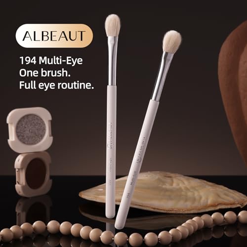 Albeaut Eyeshadow Brush, Eye Makeup Brush Even Eyeshadow Applicators Soft Natural Hair Bristles for Flawless Smudge, Multi-task for spot conealing & highlighting (194 Multi-Eye) - style: 194 Multi-Eye