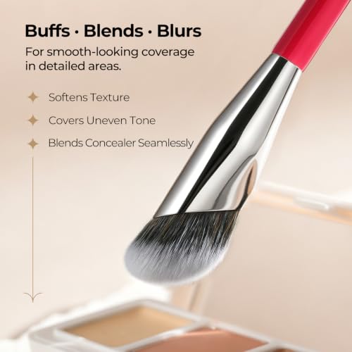 Albeaut Concealer Brush, Under Eye Makeup Small Angled Precision Face Blending Brush (193 concealer brush-Limited Edition) - style: 193 concealer brush-Limited Edition