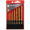 8PC Brad Point Wood Drill Bit Set, Titanium Coated HSS, 3-10mm - style: 8pc Brad Point