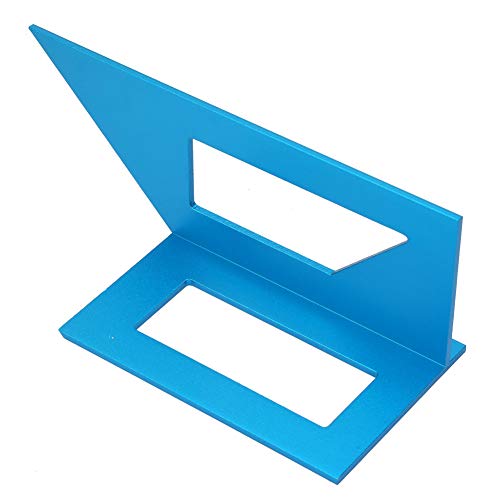 45° and 90° Aluminum Alloy Angle Ruler for Woodworking Precision Marking Gauge Tool with Dual-Angle Measurement Durable Blue Anodized Finish