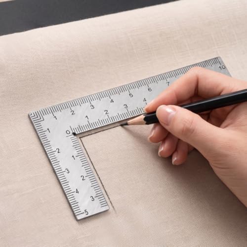 Stainless Steel L - Shaped Woodworking Ruler - Double - Sided Precision Scale