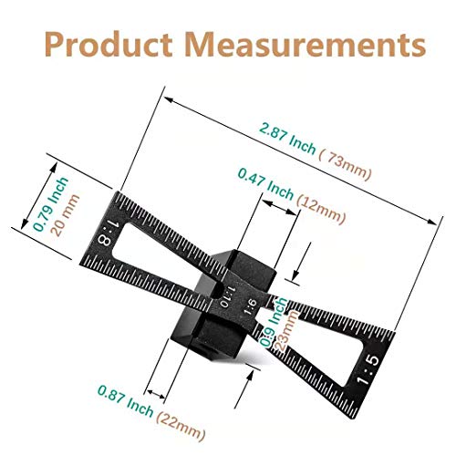 Dovetail Marker, CNC Aluminum Dovetail Guide for 1:5 1:6 1:8 1:10