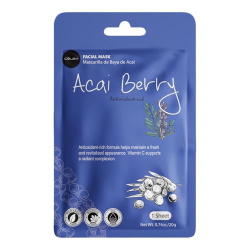 Celavi Korean Face Mask Sheet Set, Spa Masks, 12 Pack Rice - color: Brightening Mix, size: 1 Count (Pack of 12)