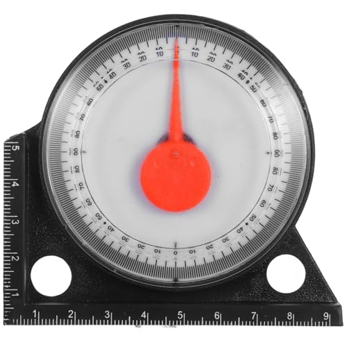 1 PCS Magnetic Angle Finder, Dial Roof Slope Gauge, Accurate Pitch Measuring Tool, Protractor Level with Base, Precision Inclinometer for Roofing Construction, Carpentry and Framing Work