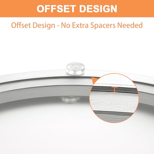 TamBee Aluminum Lazy Susan Heavy Duty Metal Rotating Hardware Turntable Bearing Ring Lazy Susan Base Only (8-Inch Heavy Duty) - size: 8-Inch (10mm)