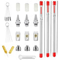 HUBEST 20Pc Airbrush Cleaning Kit, Nozzle Needle Brush Set 0.2/0.3/0.5mm - size: KIT 3