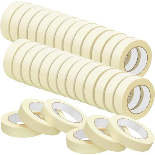 Fainne 45 Rolls Masking Tape Bulk 1 Inch 55 Yards - size: 1 Inch