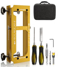Door Hinge Jig Kit, Router Template for 2.5"-5" Hinges with Storage Case - style: Door Hinge Jig with Chisel