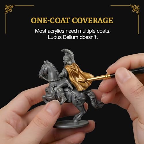 Ludus Bellum Miniature Paint Gold Color 18ml Precision Dropper Bottle - color: Gold