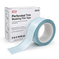 LAUCO Perforated Trim Masking Tape 69549, Molding Paint Protection, Trim Lifting Tape, Hand Tearing, 10 mm Hard Band, 50 mm x 10 m Auto Body Masking Film with High-Strength Backing 69549