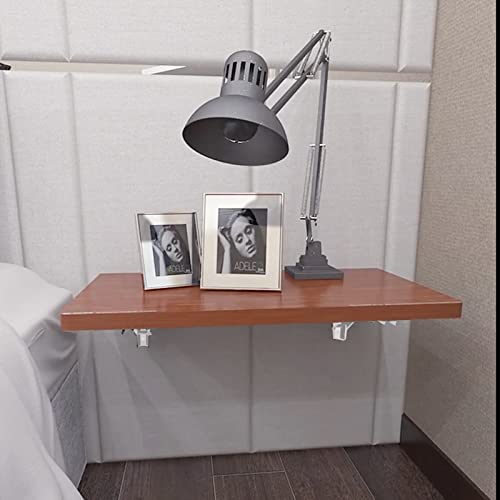 YUMORE Folding Shelf Brackets, 8 Inch Heavy Duty L Bracket, White, 2 Pack - color: White, size: 8 Inch