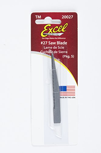 Excel Blades #27 Heavy Duty Saw Hobby Blade, 5 Pack, American Made Replacement Craft Knife Blades - style: Saw Blade (5 Pack)