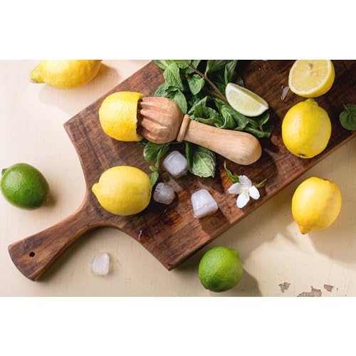 HIC Kitchen Citrus Juicer Reamer, Hardwood - style: Citrus Reemer