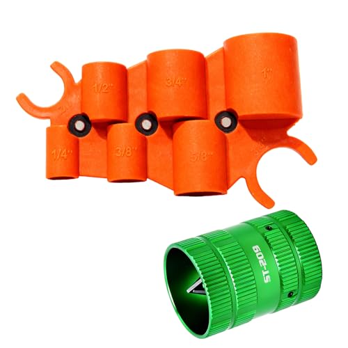 1/4'' - 1'' Depth Gauge and Pipe Deburring Reamer 1/4" to 1-5/8" Tool Kit