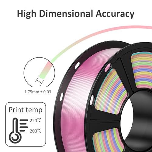 Geeetech 3D Printer Silk PLA Filament 1.75mm Light Gold, 1KG - color: 1kg Silk Bright Gold