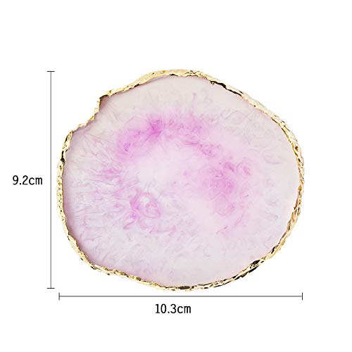 Resin Nail Art Palette, Nail Polish Painting Mixed Palette, P/White - color: Pink+white
