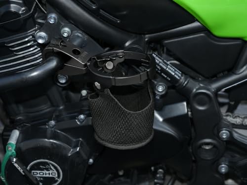 LEXIN C3 Motorcycle Cup Holder, Mount for 7/8"-1 1/4" Handlebars, Black - color: C3 Black