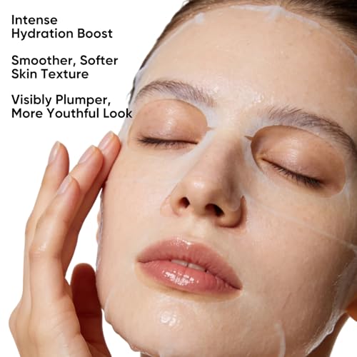 Hyaluronic Acid Mask, Hydrating Face Mask, Pack of 10 - color: Hyaluronic Acid