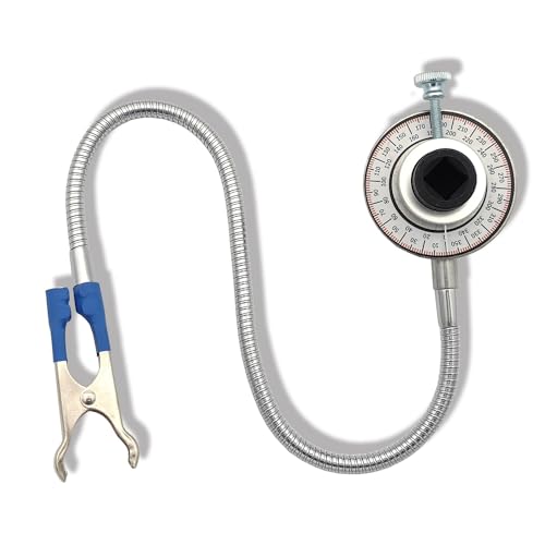 JOYFUL&HOPEFUL Torque Angle Gauge 1/2,Torque Angle Meter,360 Degree Torque Wrench,w/Flexible Clip Arm