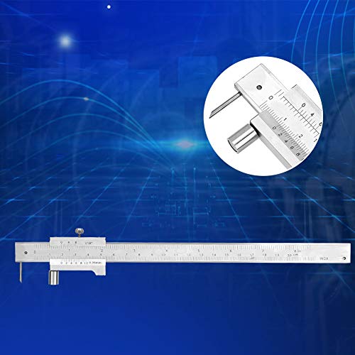 Scribing Caliper, 200mm 8in Dual Scale, Marking Vernier Caliper with Carbide Marking Needle for Scribe on Metal Wood Plastic