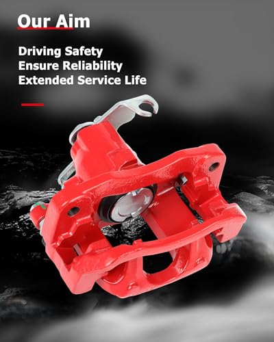 cciyu Rear Left Disc Brake Caliper Assembly 18B5081 With Bracket - size: Rear Left[18B5081]