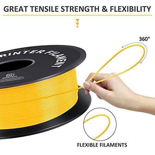 Geeetech Yellow PLA 3D Printer Filament 1.75mm, 1KG - color: 1kg Pla Yellow