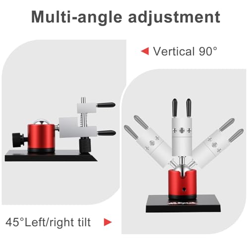 Mini Vise Table Top Clamp, Mini Portable Table Vise for Hobby Jewelers Adjustable Aluminum Alloy Small Bench Vice for DIY Projects 360° Rotatable with 0-2.28' Clamping Range - size: 0-2.28"