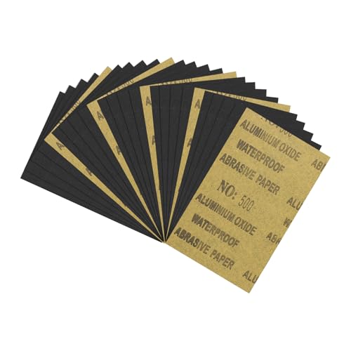 25Pcs Sand Paper 5.5x9Inch 500Grit Silicon Carbide Sandpaper Sheets - size: 5.5 x 9 Inch(500 Grit)