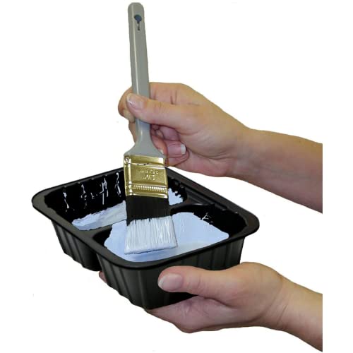 Curtis Wagner Plastics Trim Paint Tray Small (5-Pack) - (Dimensions: 5.5 x 7.5) Heavy Duty Plastic Disposable & Reusable Paint Tray Liner for Your Rollers & Brushes - Small Medium Large Paint Trays - size: Paint Trim Tray