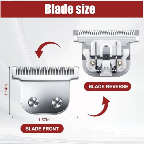 02144 Detachable T Blade Compatible with Wahl Replacement Blade - color: Silver(2PCS)