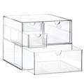 Prsildan Acrylic Drawer Makeup Organizer with 4 Drawers - size: 4 Drawers