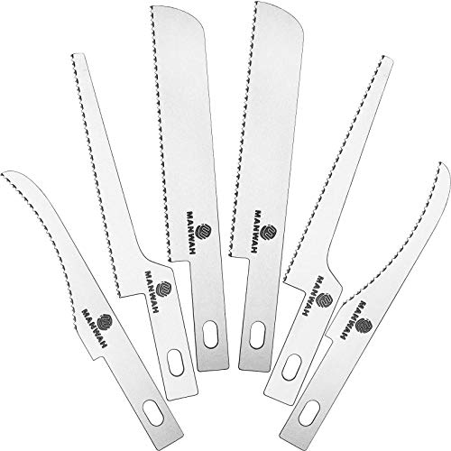 Honoson 12 Pieces Hobby Saw Blades Replacement Mini Craft Blade