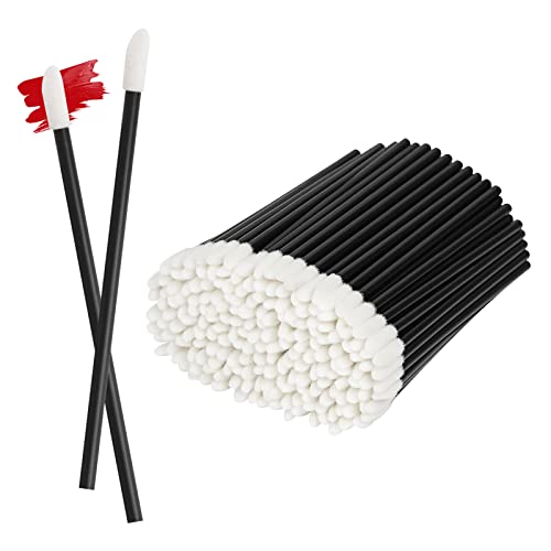 ChefBee 200PCS Black Disposable Lip Gloss Applicators