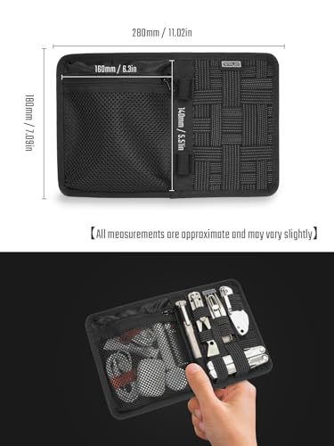 TACTICAL_GEEK TCM10 EDC Organizer Board(Black) - color: TCM10-Black
