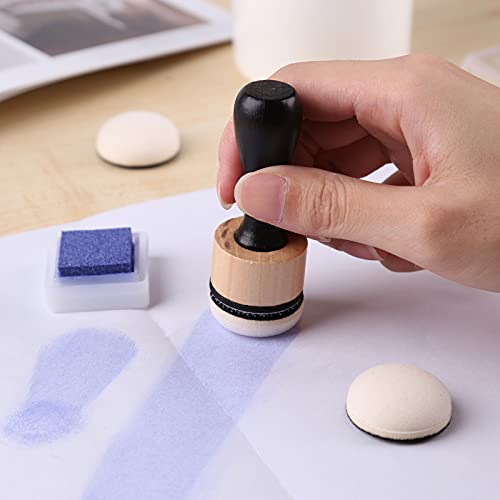 CYFUN DESIGN 20PCS Mini Ink Blending Tools Foam Replacement Foams for DIY Scrapbooking Paper Crafting Handmade Crafts Scrapbooking Supplies Crafting Projects - color: 20pcs Semicircle Foam Refills