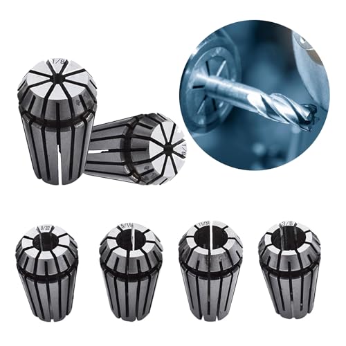 ER-16 Spring Collet Set 12 PCS 1/32-3/8 for CNC Super Precision Milling Lathe Tool Workholding Engraving