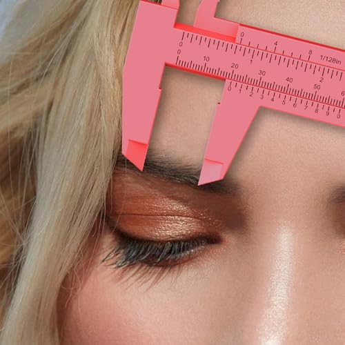 0-6 Inch/150mm Vernier Plastic Caliper Measuring Ruler,Pink - color: Pink