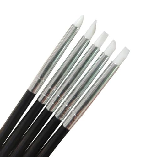 5Pcs/Set Dental Silicone Brush Pens for Resin Shaping and Trimmer (Pack of 2) - size: 1 Count (Pack of 2)